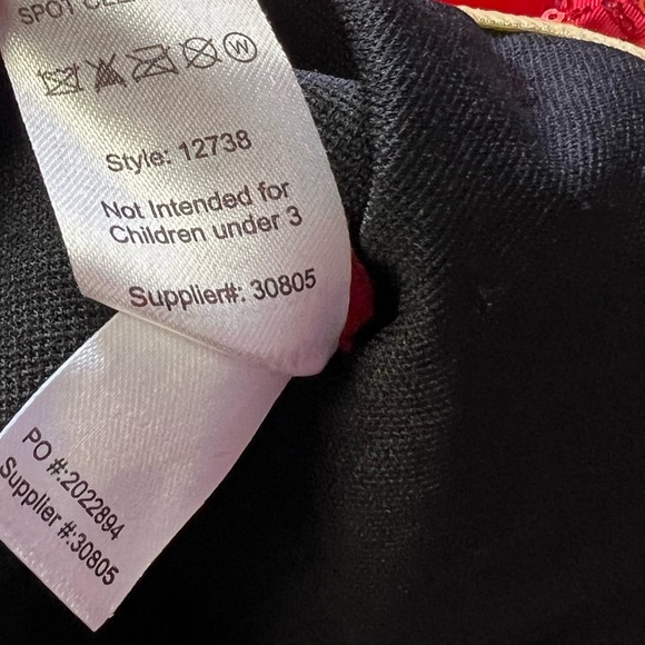 Weissman Gold Metallic Ribbon and Sequin Tutu Dress Size Child Small Red - Picture 6 of 9